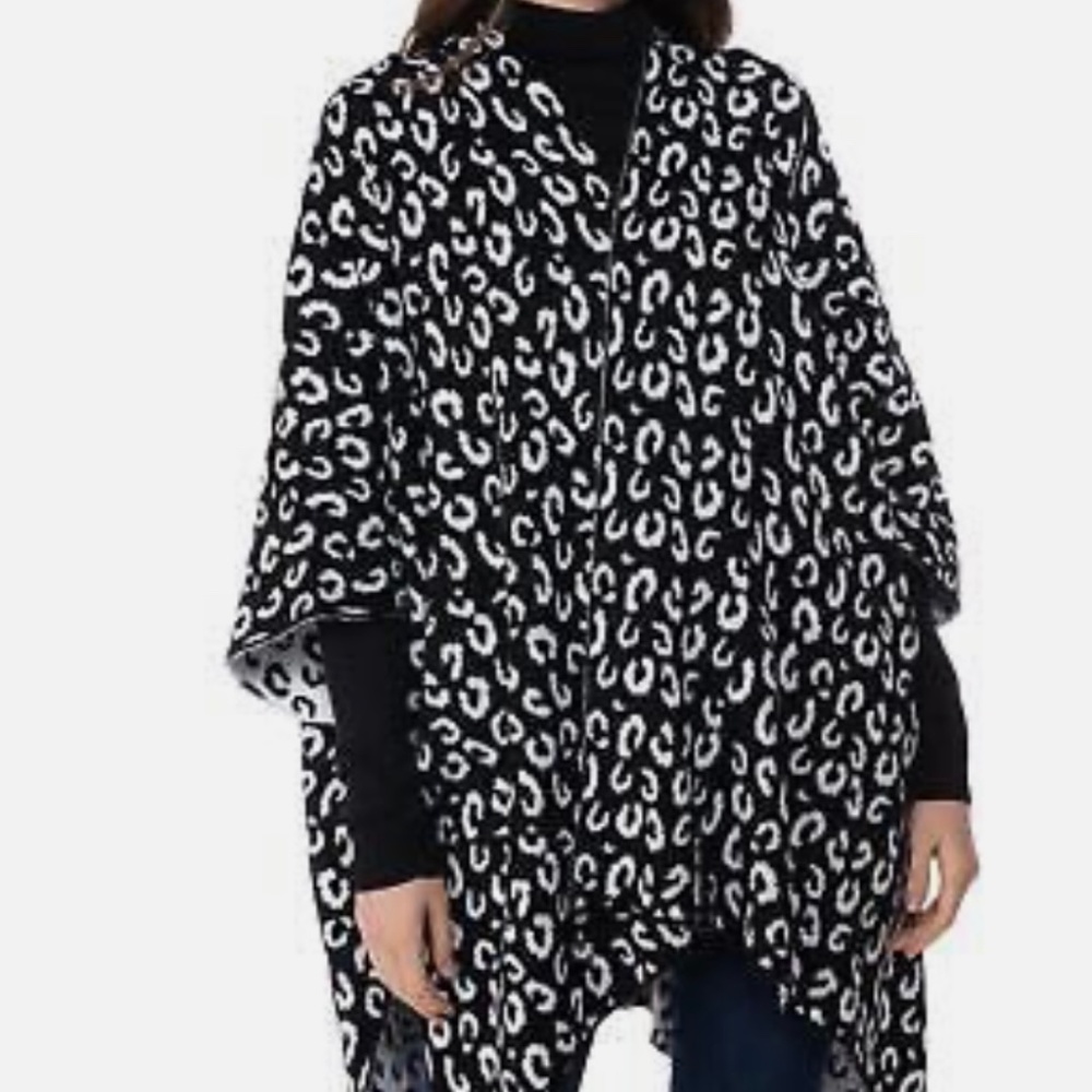 Inc International Concepts, Reversible Topper, One Size, Black/White